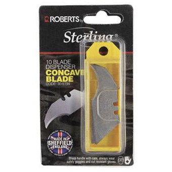 Roberts Sterling Concave Blades - 10 Pack