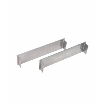 Lauxes Aluminium Brushed Nickel End Cap (Pack of 2) - 14 x 100mm